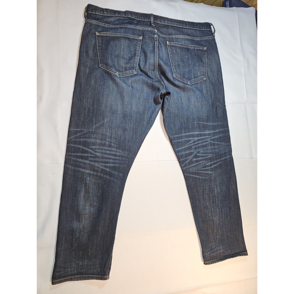 Gap 1969 Selvedge Jeans 33x28 (Fits 35x28) Japanese Denim Straight Fit Dark Wash - Picture 10 of 12